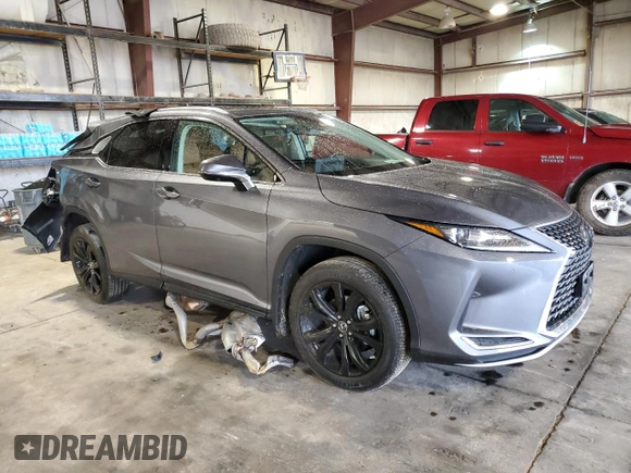 2022 Lexus RX 350 with VIN 2T2HZMDA0NC358923, listed as a Copart auction lot 58472395 with 24,514 mi miles and Salvage title. Bid and sale history available at DreamBid. Image 4.