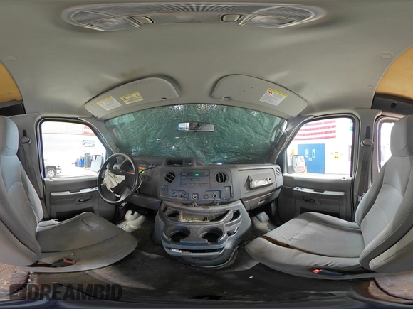 2013 Ford Econoline Cargo Commercial with VIN 1FTSS3EL5DDA33484, listed as a Copart auction lot 57722635 with 297,943 mi miles and Salvage title. Bid and sale history available at DreamBid. Image 16.