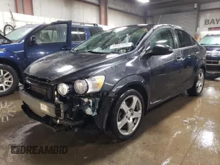 2014 Chevrolet Sonic LTZ with VIN 1G1JE5SB6E4223900, listed as a Copart auction lot 45587225 with 150,336 mi miles and Salvage Title. Bid and sale history available at carsss.com. Image 1.