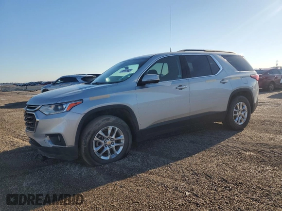 2020 Chevrolet Traverse LT Cloth with VIN 1GNEVMKW3LJ170858, listed as a Copart auction lot 87220214 with 0 mi miles and Salvage Title. Bid and sale history available at carsss.com. Image 1.