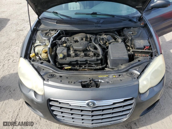 2004 Chrysler Sebring LXi with VIN 1C3EL55R24N239578, listed as a Copart auction lot 57205574 with 141,539 mi miles and Salvage Title. Bid and sale history available at carsss.com. Image 11.