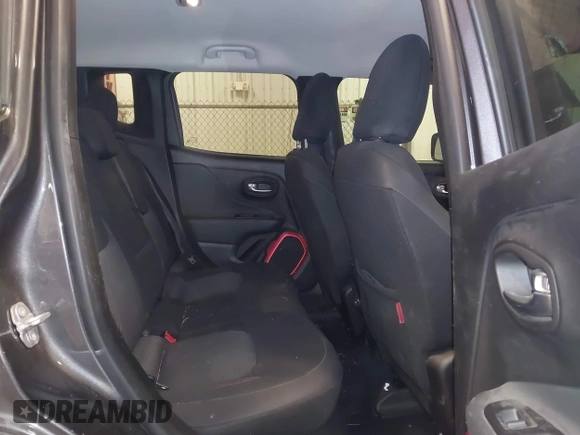2018 Jeep Renegade Trailhawk with VIN ZACCJBCB0JPJ03169, listed as a IAAI auction lot 41318062 with 56,188 mi miles. Bid and sale history available at carsss.com. Image 8.