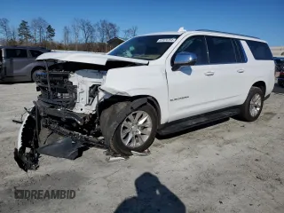 2021 Chevrolet Suburban Premier with VIN 1GNSKFKD2MR289090, listed as a Copart auction lot 87376764 with 60,029 mi miles and Salvage Title. Bid and sale history available at carsss.com. Image 1.