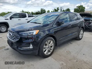 2020 Ford Edge Titanium with VIN 2FMPK3K99LBB21615, listed as a Copart auction lot 61408575 with 28,507 mi miles and Salvage title. Bid and sale history available at DreamBid. Image 1.