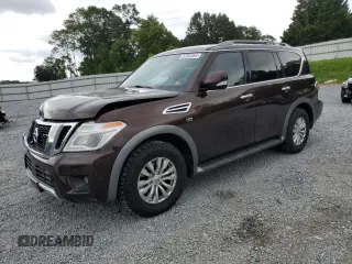 2018 Nissan Armada SV with VIN JN8AY2ND3J9050882, listed as a Copart auction lot 57383364 with 138,342 mi miles and Salvage Title. Bid and sale history available at carsss.com. Image 1.