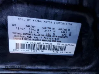 2008 Mazda 3 s GT *Ltd Avail* with VIN JM1BK344081879586, listed as a Copart auction lot 50723105 with Not Provided miles and Salvage Title. Bid and sale history available at carsss.com. Image 14.