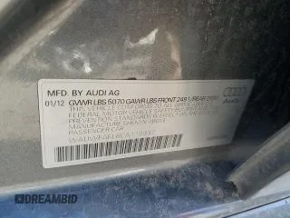 2012 Audi A4 2.0T Premium Plus with VIN WAUWFAFL6CA114337, listed as a Copart auction lot 74928064 with 123,901 mi miles and Salvage Title. Bid and sale history available at carsss.com. Image 12.