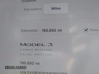 2021 Tesla Model 3 Long Range z VIN 5YJ3E1EB0MF860289, wystawiony jako IAAI lot #41771854 z przebiegiem 190 892 mil mil oraz . Historia ofert i sprzedaży dostępna na DreamBid. Obrazek 16.