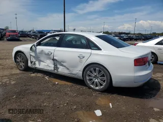 2012 Audi A8 with VIN WAURVAFD2CN017511, listed as a Copart auction lot 56138665 with 100,155 mi miles and Clean title. Bid and sale history available at DreamBid. Image 2.