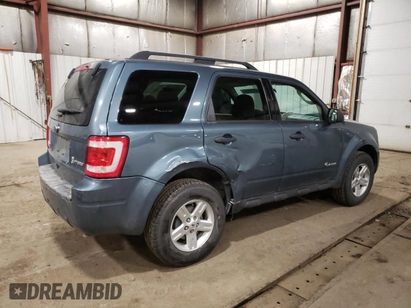 2011 Ford Escape Hybrid with VIN 1FMCU5K36BKB75605, listed as a Copart auction lot 47722395 with 62,661 mi miles and Salvage title. Bid and sale history available at DreamBid. Image 3.