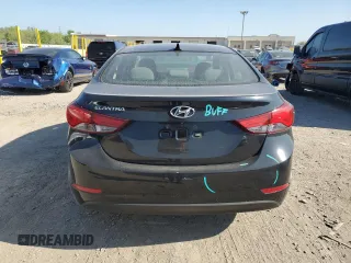 2015 Hyundai Elantra SE with VIN 5NPDH4AE3FH560618, listed as a Copart auction lot 56199255 with 43,760 mi miles and Salvage title. Bid and sale history available at DreamBid. Image 6.
