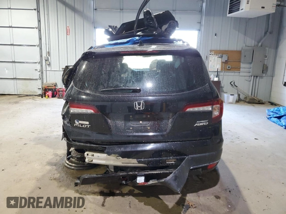 2022 Honda Pilot Sport with VIN 5FNYF6H32NB091042, listed as a Copart auction lot 42543685 with Not provided miles and Salvage title. Bid and sale history available at DreamBid. Image 6.