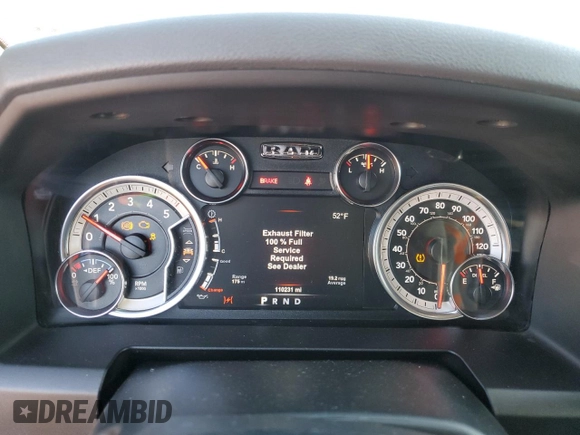 2017 Ram 1500 Big Horn with VIN 1C6RR7LM1HS876197, listed as a Copart auction lot 74246754 with 110,231 mi miles and Salvage Title. Bid and sale history available at carsss.com. Image 9.