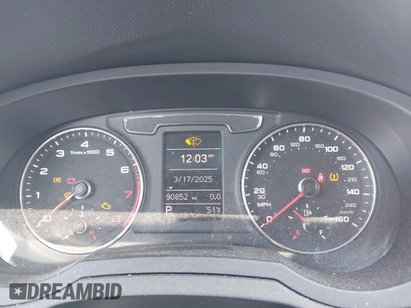 2016 Audi Q3 Premium Plus with VIN WA1EFCFS1GR016996, listed as a IAAI auction lot 41942380 with 90,852 mi miles and . Bid and sale history available at DreamBid. Image 7.