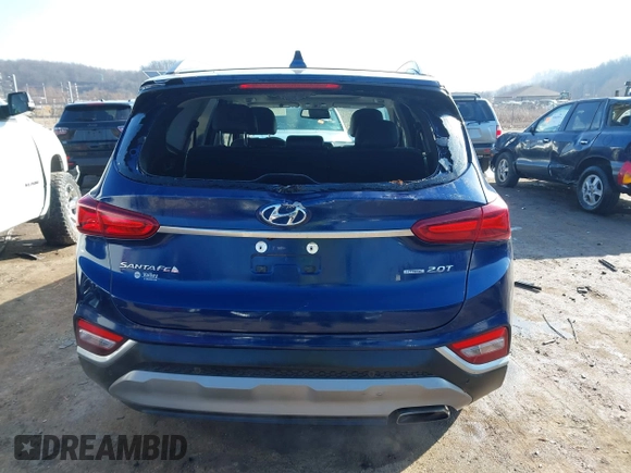 2019 Hyundai Santa Fe Ultimate with VIN 5NMS5CAA6KH117104, listed as a IAAI auction lot 41639157 with 75,507 mi miles and . Bid and sale history available at DreamBid. Image 16.