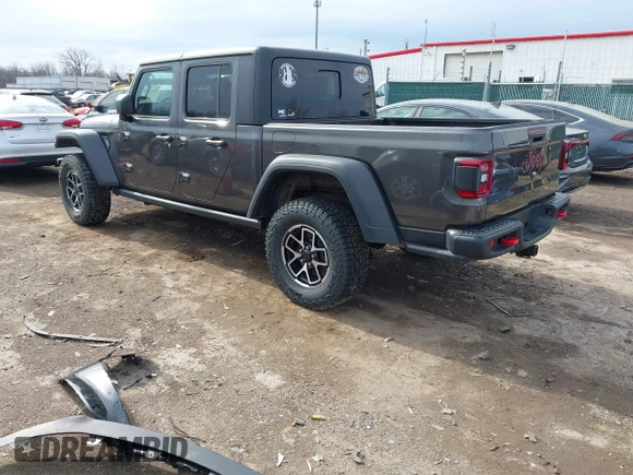 2024 Jeep Gladiator Rubicon z VIN 1C6JJTBG5RL110669, wystawiony jako IAAI lot #41694630 z przebiegiem 1 189 mil mil oraz . Historia ofert i sprzedaży dostępna na DreamBid. Obrazek 3.
