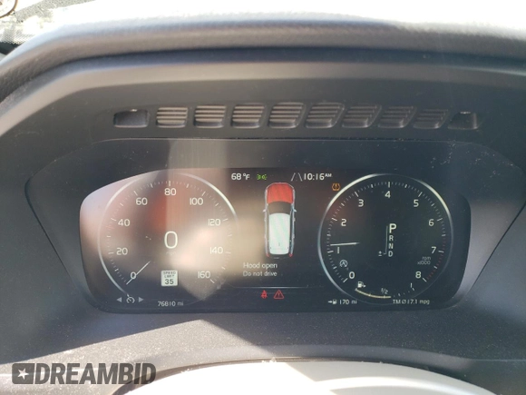 2017 Volvo XC90 Momentum with VIN YV4A22PK2H1179825, listed as a Copart auction lot 49439875 with 76,810 mi miles and Salvage Title. Bid and sale history available at DreamBid. Image 9.