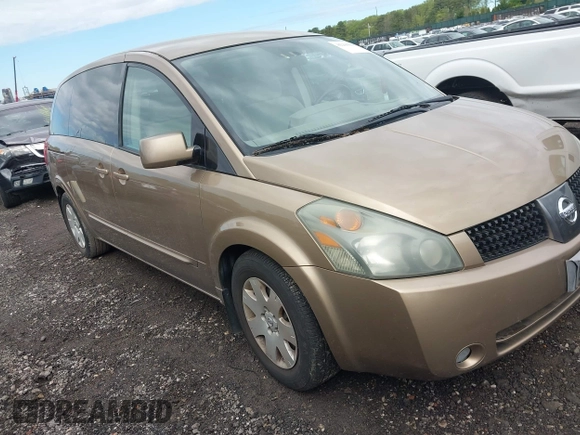 2004 Nissan Quest SE z VIN 5N1BV28U84N306185, wystawiony jako IAAI lot #42200666 z przebiegiem 105 000 mil mil oraz . Historia ofert i sprzedaży dostępna na DreamBid. Obrazek 1.