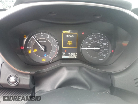 2019 Subaru Impreza Premium with VIN 4S3GKAD67K3602392, listed as a Copart auction lot 58961245 with 35,749 mi miles and Salvage title. Bid and sale history available at DreamBid. Image 9.