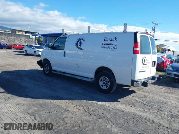 2017 GMC Savana Cargo z VIN 1GTW7AFF8H1911075, wystawiony jako IAAI lot #41038863 z przebiegiem 93 959 mil mil oraz . Historia ofert i sprzedaży dostępna na DreamBid. Obrazek 3.