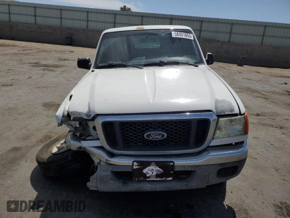2004 Ford Ranger XL Fleet with VIN 1FTYR15E54PA14623, listed as a Copart auction lot 58401855 with 158,584 mi miles and Salvage title. Bid and sale history available at DreamBid. Image 5.