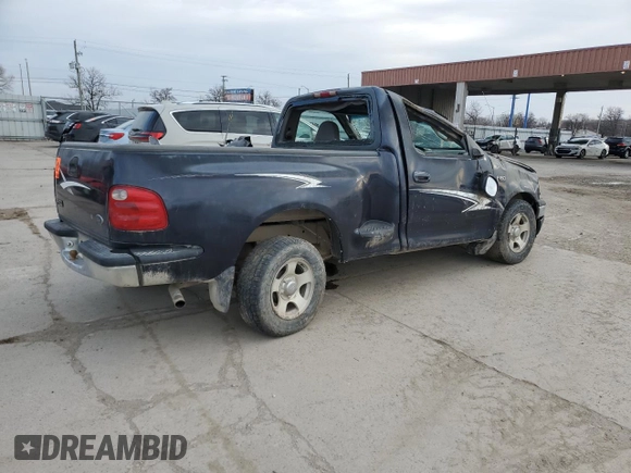 2000 Ford F-150 XL with VIN 2FTZF0728YCA61923, listed as a Copart auction lot 49672515 with 0 mi miles and Salvage Title. Bid and sale history available at carsss.com. Image 3.