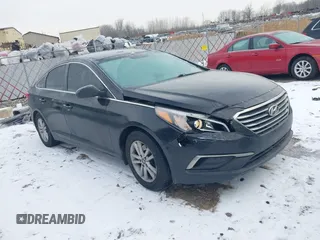 2017 Hyundai Sonata 2.4L with VIN 5NPE24AF9HH577098, listed as a IAAI auction lot 41536011 with 109,419 mi miles and . Bid and sale history available at DreamBid. Image 1.