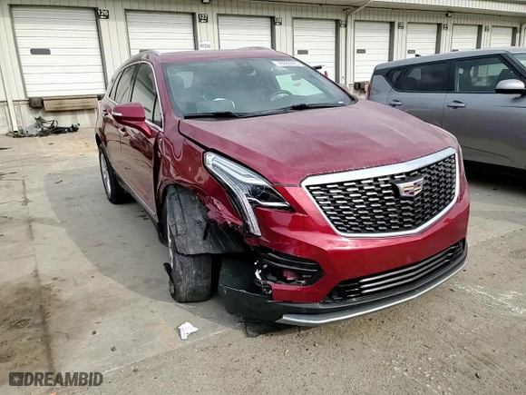 2020 Cadillac XT5 Premium Luxury AWD with VIN 1GYKNDRS8LZ195233, listed as a Copart auction lot 48080865 with 57,818 mi miles and Salvage Title. Bid and sale history available at carsss.com. Image 12.