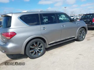 2013 Infiniti QX56 with VIN JN8AZ2NC4D9330559, listed as a IAAI auction lot 41897383 with 1 mi miles. Bid and sale history available at carsss.com. Image 4.
