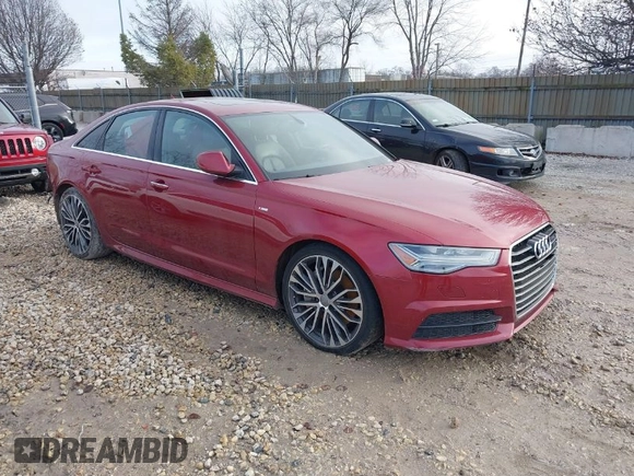 2018 Audi A6 Premium Plus with VIN WAUD8AFC3JN008385, listed as a IAAI auction lot 41209017 with 68,059 mi miles. Bid and sale history available at carsss.com. Image 1.