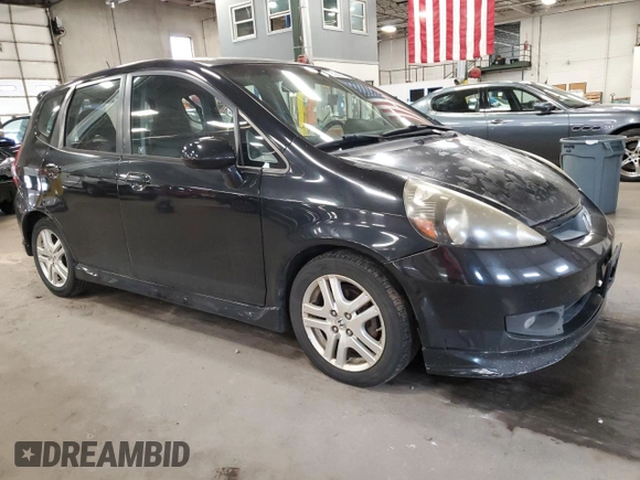 2008 Honda Fit Sport with VIN JHMGD386X8S058001, listed as a Copart auction lot 72388914 with 174,132 mi miles and Salvage Title. Bid and sale history available at carsss.com. Image 4.