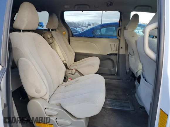 2013 Toyota Sienna LE AAS with VIN 5TDKK3DC6DS328311, listed as a Copart auction lot 80365703 with 81,873 mi miles and Salvage title. Bid and sale history available at DreamBid. Image 11.