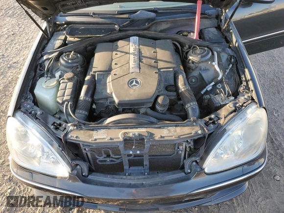 2003 Mercedes-Benz S-Class 4.3L with VIN WDBNG70J73A383130, listed as a Copart auction lot 76703924 with 109,488 mi miles and Salvage Title. Bid and sale history available at carsss.com. Image 11.