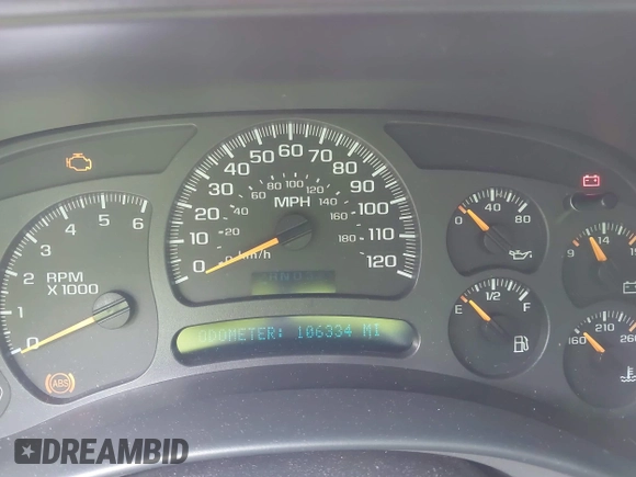 2003 Chevrolet Avalanche with VIN 3GNEK13T83G191752, listed as a IAAI auction lot 42126350 with 106,334 mi miles. Bid and sale history available at carsss.com. Image 7.