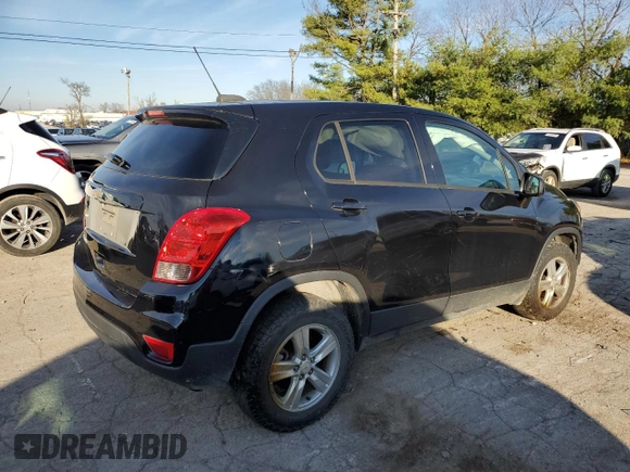 2020 Chevrolet Trax LS with VIN KL7CJNSB8LB065822, listed as a Copart auction lot 82164354 with 76,623 mi miles and Salvage Title. Bid and sale history available at carsss.com. Image 3.