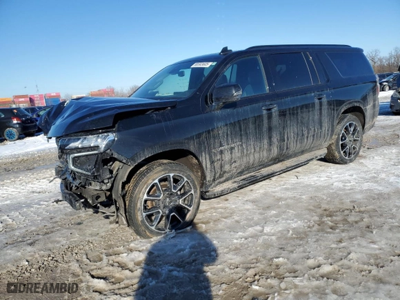 2022 Chevrolet Suburban RST with VIN 1GNSKEKL1NR224699, listed as a Copart auction lot 88583605 with 82,849 mi miles and Salvage Title. Bid and sale history available at carsss.com. Image 1.