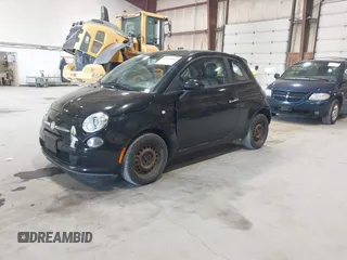 2013 FIAT 500 Pop with VIN 3C3CFFAR5DT515567, listed as a IAAI auction lot 42159883 with 187,433 mi miles. Bid and sale history available at carsss.com. Image 2.
