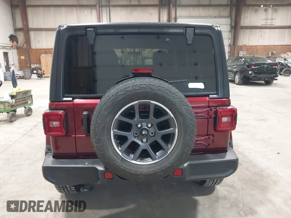 2021 Jeep Wrangler Unlimited Sport S with VIN 1C4HJXDN1MW596334, listed as a IAAI auction lot 41730278 with 64,126 mi miles and . Bid and sale history available at DreamBid. Image 17.