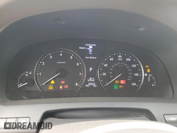 2013 Lexus LS 460 L with VIN JTHGL5EF1D5047402, listed as a Copart auction lot 70595804 with 95,553 mi miles and Salvage title. Bid and sale history available at DreamBid. Image 9.