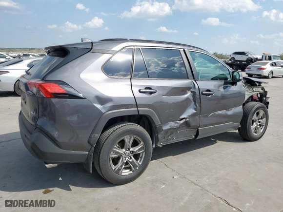 2024 Toyota RAV4 XLE with VIN 2T3W1RFV2RC277693, listed as a Copart auction lot 50374625 with 23,102 mi miles and Salvage Title. Bid and sale history available at carsss.com. Image 3.
