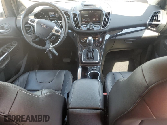 2013 Ford Escape Titanium with VIN 1FMCU0J98DUC67136, listed as a Copart auction lot 57967495 with 72,258 mi miles and Salvage title. Bid and sale history available at DreamBid. Image 8.
