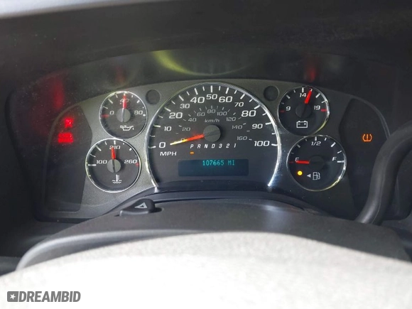 2009 Chevrolet Express Cargo Van with VIN 1GCFG15X691135315, listed as a IAAI auction lot 41993033 with 107,665 mi miles. Bid and sale history available at carsss.com. Image 7.