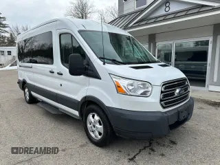 2017 Ford Transit XL with VIN 1FBAX2CM8HKB01348, listed as a Copart auction lot 46343805 with 132,108 mi miles and Clean Title. Bid and sale history available at carsss.com. Image 1.