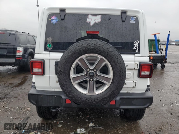 2020 Jeep Wrangler Unlimited Sahara Altitude with VIN 1C4HJXEG2LW188438, listed as a Copart auction lot 43531355 with 53,497 mi miles and Clean title. Bid and sale history available at DreamBid. Image 6.