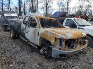 2011 Chevrolet Silverado 3500HD DRW LTZ with VIN 1GC4K1C81BF126208, listed as a Copart auction lot 86108024 with 0 mi miles and Salvage Title. Bid and sale history available at carsss.com. Image 4.