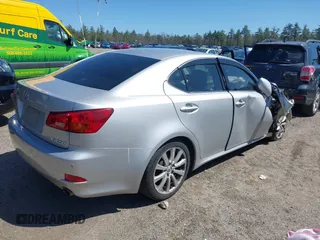 2006 Lexus IS 250 with VIN JTHCK262765001622, listed as a IAAI auction lot 41993744 with 190,407 mi miles and . Bid and sale history available at DreamBid. Image 4.