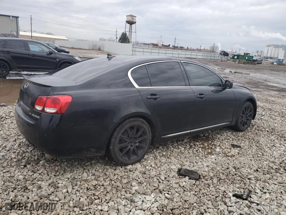 2007 Lexus GS 350 with VIN JTHCE96S670004669, listed as a Copart auction lot 47861225 with NaN miles and Salvage Title. Bid and sale history available at carsss.com. Image 3.