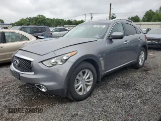 2017 Infiniti QX70 with VIN JN8CS1MW9HM416018, listed as a Copart auction lot 60274225 with 45,125 mi miles and Salvage title. Bid and sale history available at DreamBid. Image 1.