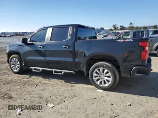2023 Chevrolet Silverado 1500 Custom with VIN 3GCPDBEK1PG114913, listed as a Copart auction lot 45879175 with Not Provided miles and Salvage Title. Bid and sale history available at DreamBid. Image 2.