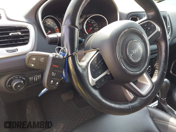 2017 Jeep Compass Latitude with VIN 3C4NJDBBXHT666385, listed as a IAAI auction lot 40236415 with 110,643 mi miles and . Bid and sale history available at carsss.com. Image 11.